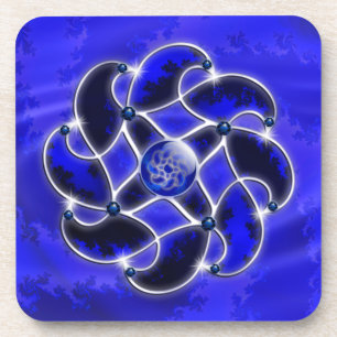 Posavasos Blue As Sea Cork Coaster
