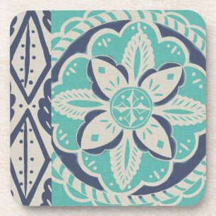 Posavasos Blue Batik Tile IV