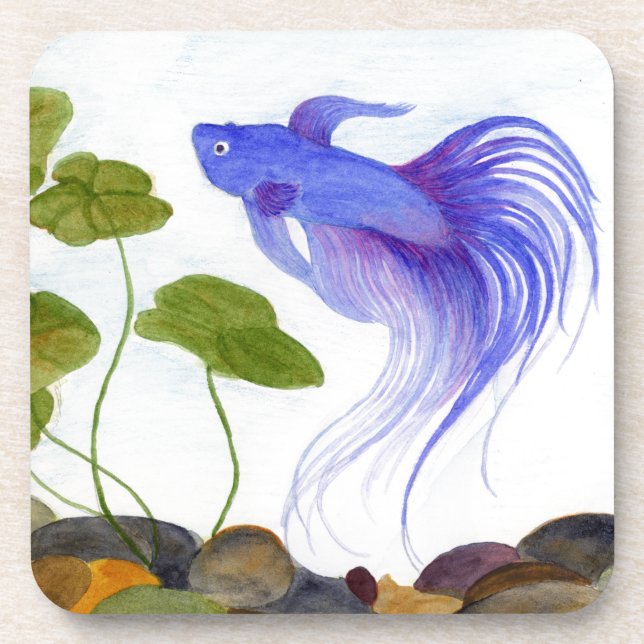 Posavasos Blue Betta Fish (Frente)
