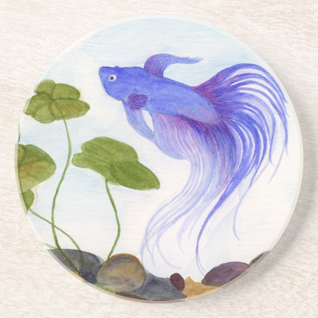 Posavasos Blue Betta Fish (Frente)