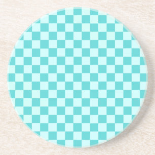 Posavasos Blue Combination Classic Checkerboard de STaylor