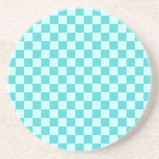 Posavasos Blue Combination Classic Checkerboard de STaylor (Frente)
