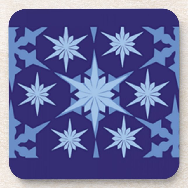 Posavasos Blue Holiday Design Coaster (Frente)