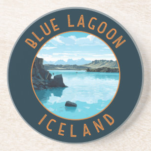 Posavasos Blue Lagoon Islandia Círculo perturbado