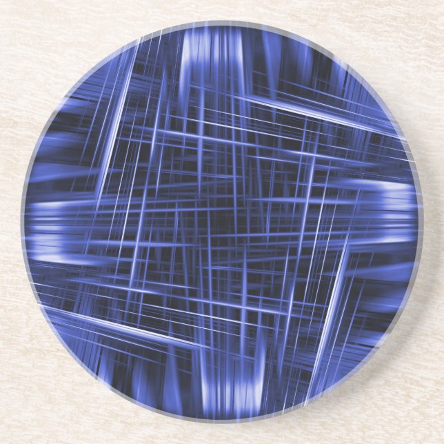 Posavasos Blue light beams pattern (Frente)