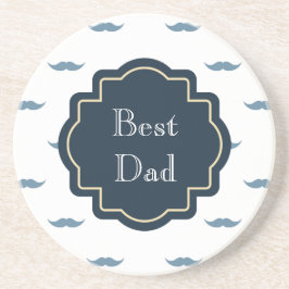 Posavasos Blue Mustaches