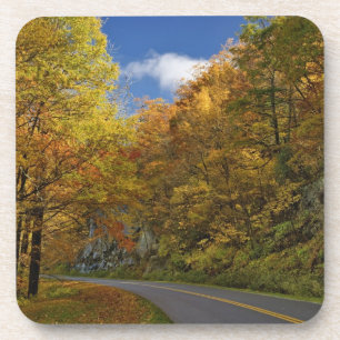 Posavasos Blue Ridge Parkway curvando a través de colores de