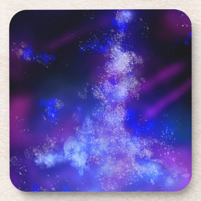 Posavasos Blue Sapphire Night Sky Plastic (Frente)
