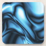 Posavasos Blue Silk wave<br><div class="desc">Soft Blue Silk Fabric Texture created with Digital Painting Art Design. Copyright BluedarkArt TheChameleonArt.</div>
