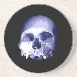 Posavasos Blue Skull