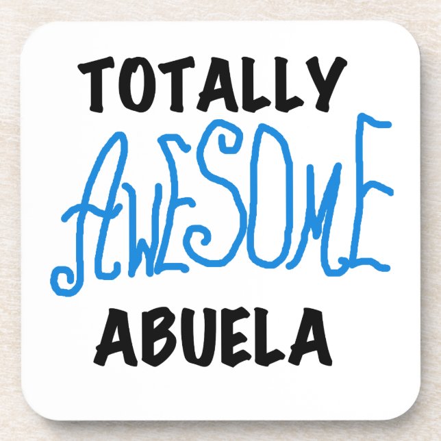Posavasos Blue Totalmente Awesome Abuela Gifts (Frente)