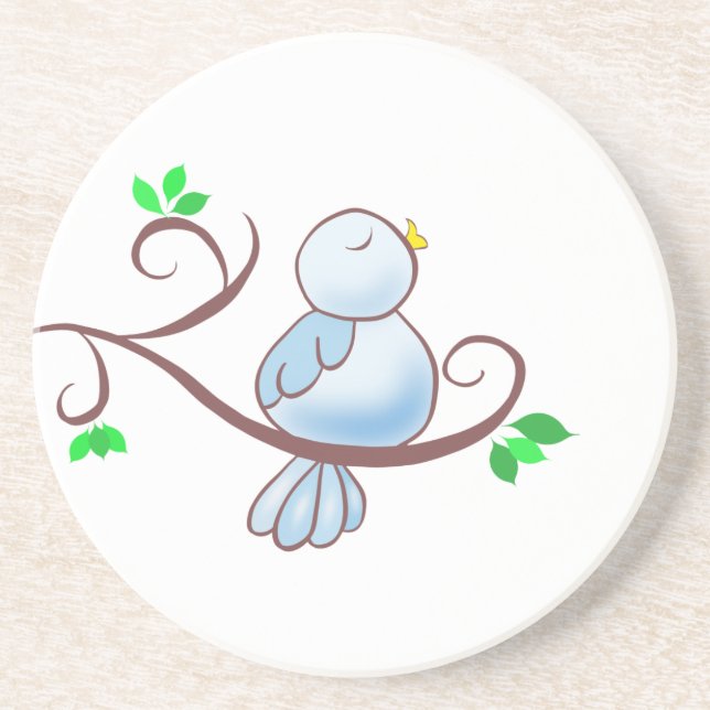 Posavasos Bluebird feliz (Frente)