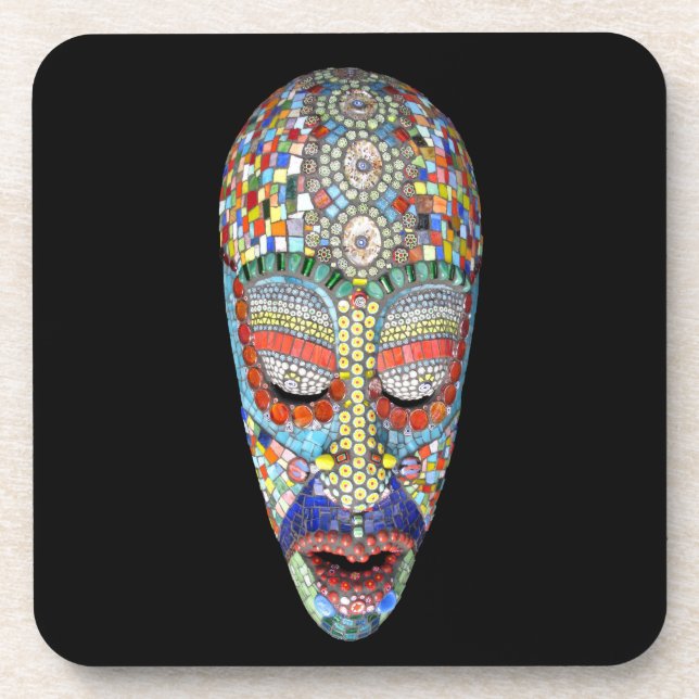 Posavasos Bob, ¿por qué la cara larga? Máscara de mosaico (Frente)