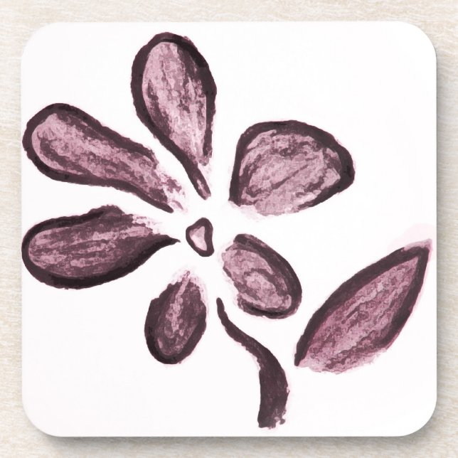Posavasos Boceto de Flor (Frente)