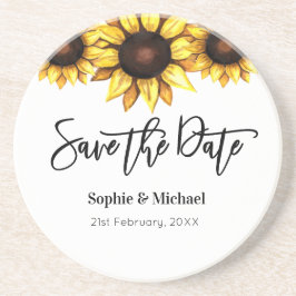 Posavasos Boda de fechas para salvar el girasol