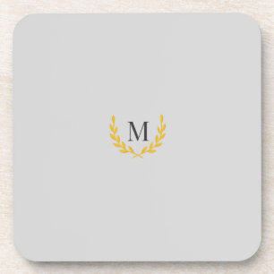 Posavasos Boda de Monograma de Corona de Oro de Ecuestre Ele