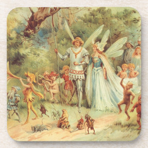 Posavasos Boda de Thumbelina y el Príncipe, Cuentos de Hadas
