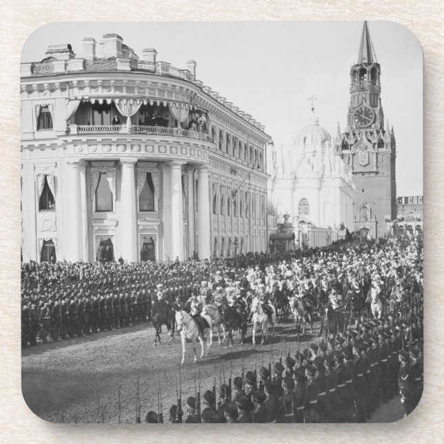 Posavasos Boda del Tsar Nicholas (1868-1918) a Alexandra (Frente)