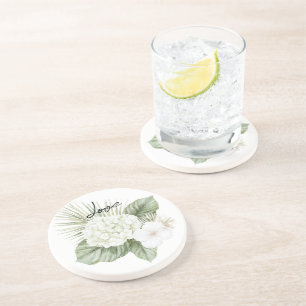 Posavasos Boda Floral de Hortensias Tropicales Aloha Playa