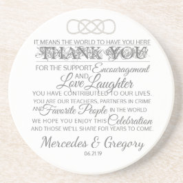Posavasos Boda Gracias Coasters