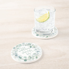 Posavasos Boda judío de acuarela Hebrew Ani Ledodi