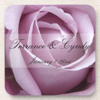 Posavasos Boda personal Rosa morado suave