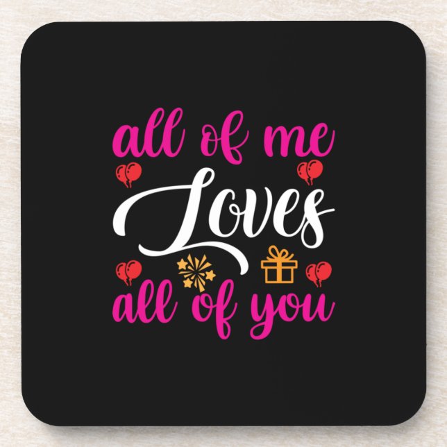 Posavasos Boda Todo De Mí Amores Todo De Ti (Frente)