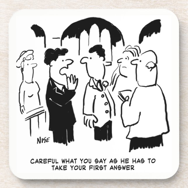 Posavasos Boda vota vicario y mejor hombre. Chiste gracioso  (Frente)