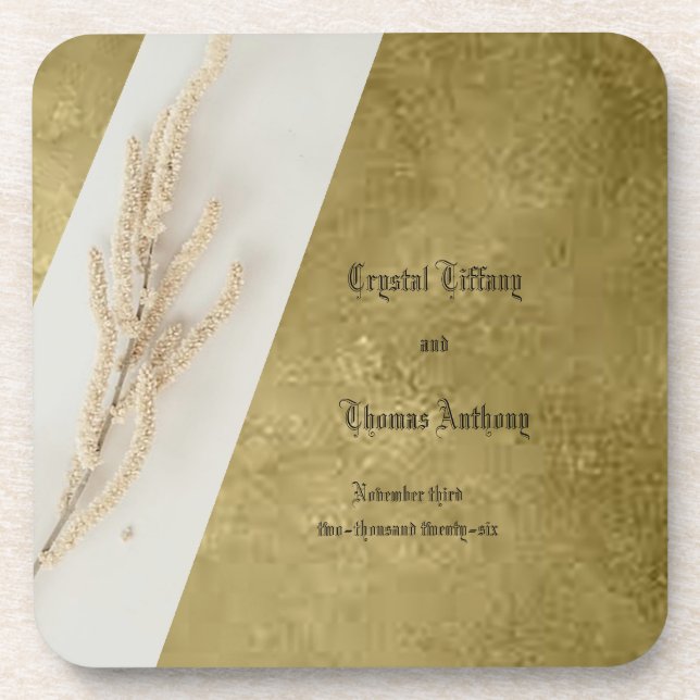 Posavasos Bodas de la montaña rusa llenos de favores (Frente)