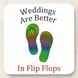 Posavasos Bodas Mejor En Flip Flops Beach Wedding