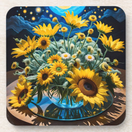 Posavasos Bodegón Flores y Noche 1 - 001