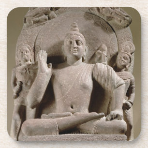 Posavasos Bodhisattva asentado, Mathura (piedra arenisca