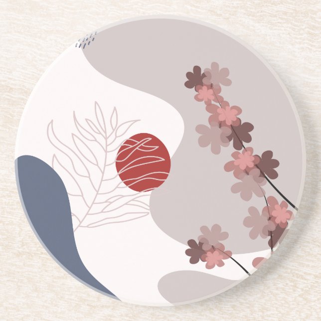 Posavasos Boho azul magenta (Frente)