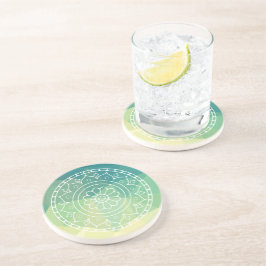 Posavasos Boho de flores de mandala étnica inspirador