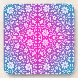 Posavasos Boho Floral Hard plastic coaster