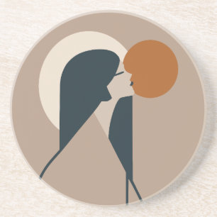 Posavasos Boho Woman Sun