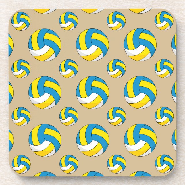 Posavasos Bola de voleibol personalizado (Frente)