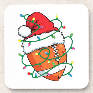 Posavasos Bola deportiva de Santa Fútbol Hombres Navidades