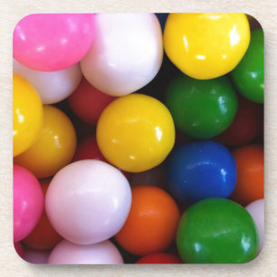 Posavasos Bolas de goma de arcoiris con caramelo