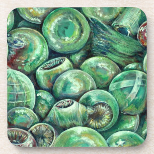 Posavasos Bolas de Navidades verdes
