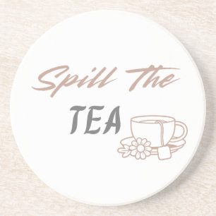 Posavasos Bolsa de mano divertida "Spill the Tea" para ella