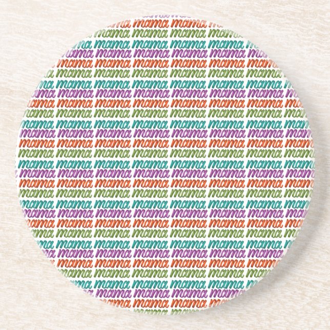 Posavasos Bolsa de regalo de mamá colorida (Frente)