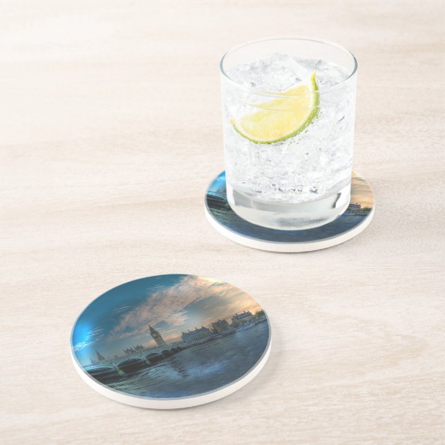 Posavasos Bolsa fotográfica Westminster de Londres (Lado)