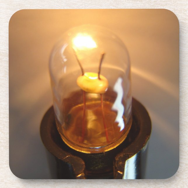 Posavasos Bombilla de luz de bajo voltaje brillante (Frente)