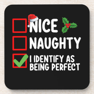 Posavasos Bonita traviesa que identifico como Navidades perf