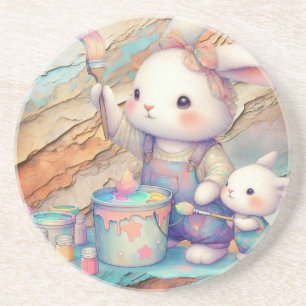 POSAVASOS BONITO DE PASTEL DE PINTURA ORIENTAL
