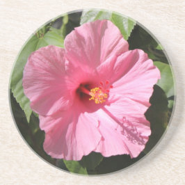 Posavasos Bonito de piedra rosa de las flores