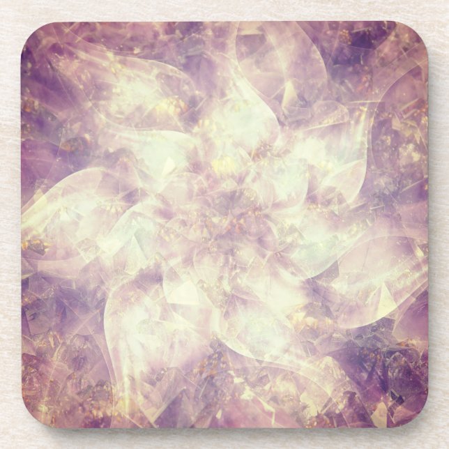 Posavasos Bonito Morado Flor Mandala (Frente)