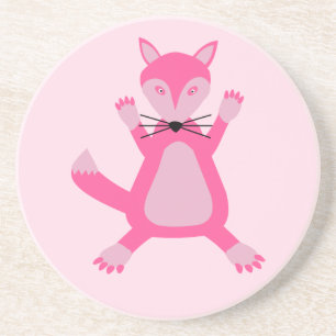 Posavasos Bonito Pink Baby Fox
