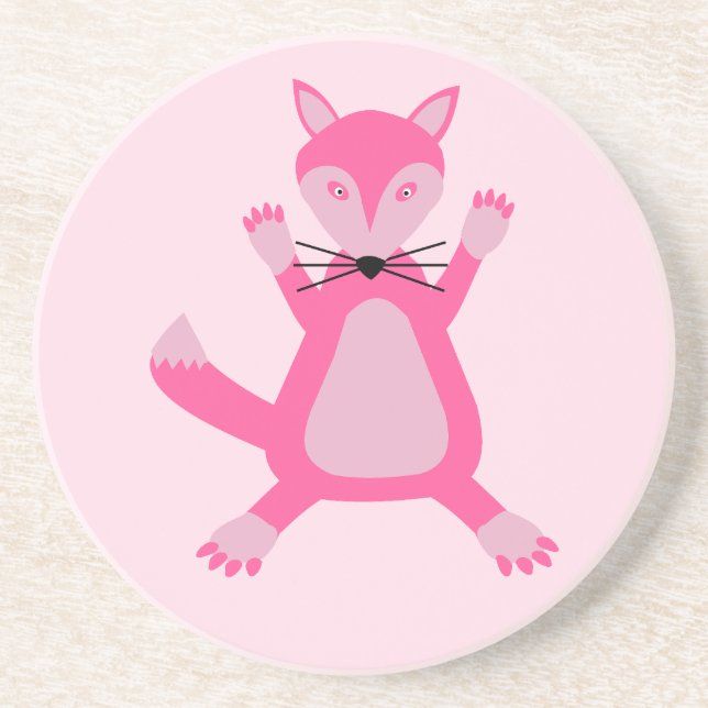 Posavasos Bonito Pink Baby Fox (Frente)